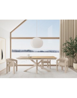 ST&Oacute;Ł ROZKŁADANY HEAVEN 200/240X100 CM CERAMIKA DZIKI DĄB