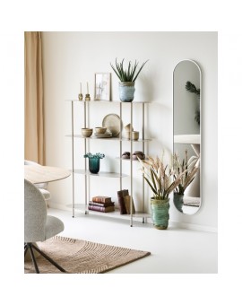 REGAŁ RIETI 118x31CM BEŻOWY