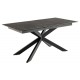 STÓŁ ROZKŁADANY IRWINE 168-210X90 CM CERAMIKA CZARNA