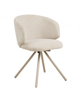 KRZESŁO OBROTOWE FULHAM BEŻOWE