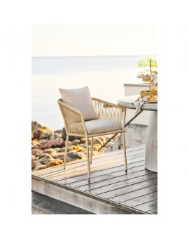 KRZESŁO OGRODOWE SALERNO BEŻOWE