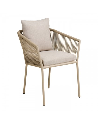 KRZESŁO OGRODOWE SALERNO BEŻOWE