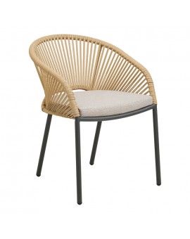 KRZESŁO OGRODOWE NOVELLA BEŻOWE