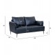 SOFA 2-OSOBOWA SOUL SKÓRA CZARNA