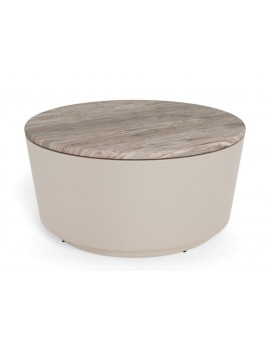 STOLIK KAWOWY CANGAS 80x41,5 CM BEŻOWY MARMUR