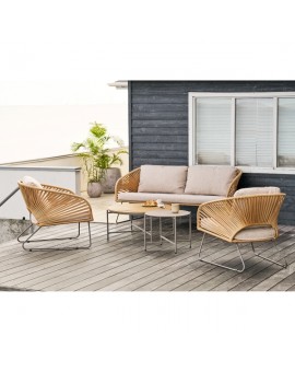 ZESTAW MEBLI OGRODOWYCH NOVELLA BEŻOWY