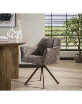 KRZESŁO OBROTOWE DORIS II BRĄZOWE