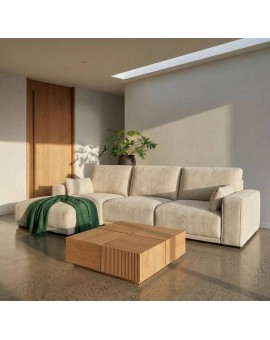 NAROŻNIK CALIFORNIA BEŻOWY LEWY