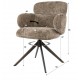 KRZESŁO OBROTOWE HERB II TAUPE
