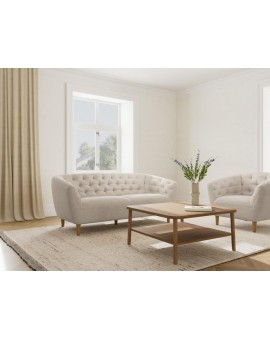 STOLIK KAWOWY BANBURY 90X90CM DĄB