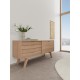 KOMODA A-LINE 160X45 CM DĄB BIELONY