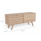 KOMODA A-LINE 160X45 CM DĄB BIELONY