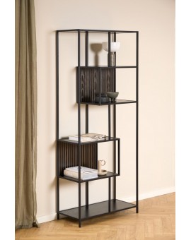 REGAŁ SEAFORD 77X35 CM CZARNY