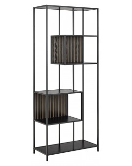 REGAŁ SEAFORD 77X35 CM CZARNY