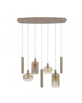LAMPA WISZĄCA DORUK METALOWA BEŻOWA