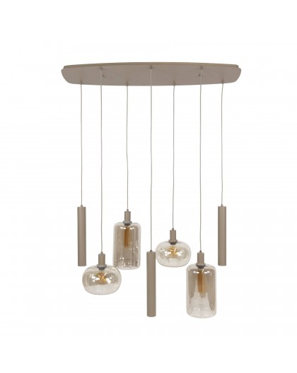 LAMPA WISZĄCA DORUK METALOWA BEŻOWA