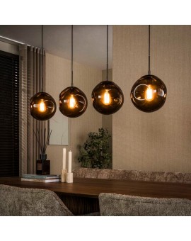 LAMPA WISZĄCA NOTTE II SZKŁO BRĄZOWE