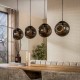 LAMPA WISZĄCA NOTTE II SZKŁO BRĄZOWE