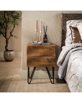 SZAFKA NOCNA SARA II 35X40 CM MANGO