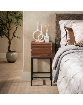 SZAFKA NOCNA ARNO 30X30 CM AKACJA BRĄZOWA