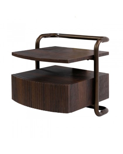 SZAFKA NOCNA DAMLA 39X35 CM DĄB BRAZOWY