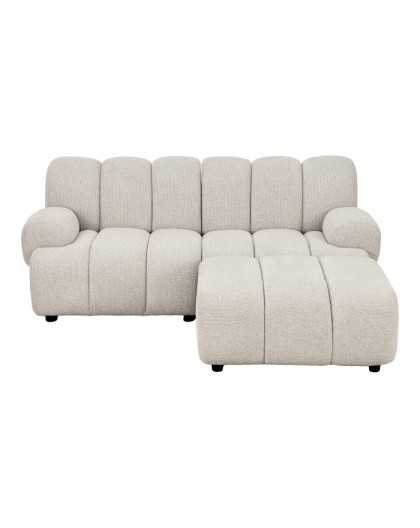 NAROŻNIK TAZA BEŻOWY 190x175CM PRAWY