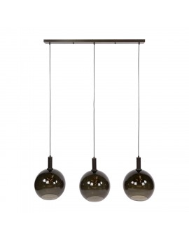 LAMPA WISZĄCA ICARDI SZKŁO BRĄZOWE