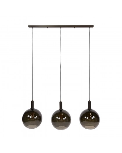 LAMPA WISZĄCA ICARDI SZKŁO BRĄZOWE