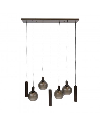 LAMPA WISZĄCA ICARDI I SZKŁO BRĄZOWE