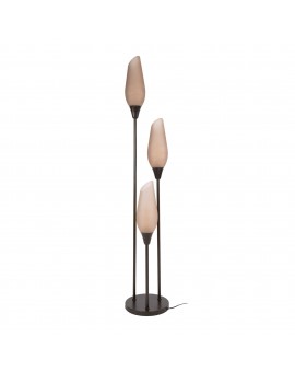 LAMPA PODŁOGOWA BROOME SZKLANA BEŻOWA