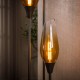 LAMPA PODŁOGOWA BROOME SZKLANA ZŁOTA CIENIOWANA