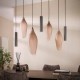 LAMPA WISZĄCA BROOME SZKLANA BEŻOWA