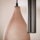 LAMPA WISZĄCA BROOME SZKLANA BEŻOWA