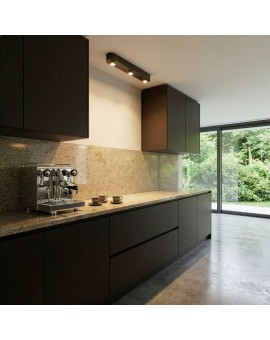 LAMPA SUFITOWA NICO 75X8 CM METALOWA BRĄZOWA