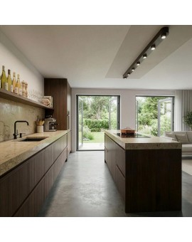 LAMPA SUFITOWA NICO 195X8 CM METALOWA BRĄZOWA