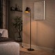 LAMPA PODŁOGOWA KLASYK METALOWA BRĄZOWA