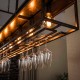 LAMPA WISZĄCA FANALE METALOWA BRĄZOWA