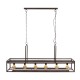 LAMPA WISZĄCA FANALE METALOWA BRĄZOWA