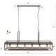 LAMPA WISZĄCA FANALE METALOWA BRĄZOWA