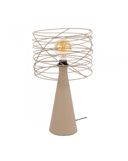 LAMPA STOŁOWA CLEO METALOWA BEŻOWA