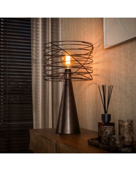 LAMPA STOŁOWA CLEO METALOWA BRĄZOWA