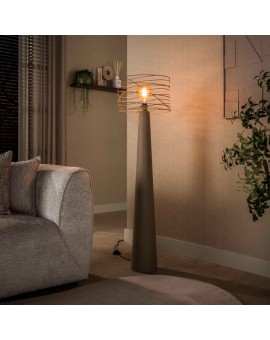 LAMPA PODŁOGOWA CLEO METALOWA BEŻOWA