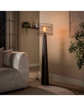 LAMPA PODŁOGOWA CLEO METALOWA BRĄZOWA