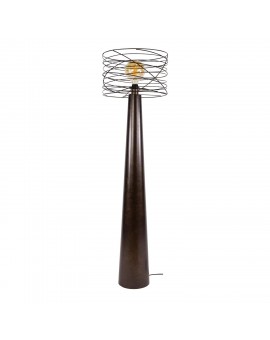 LAMPA PODŁOGOWA CLEO METALOWA BRĄZOWA