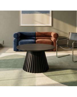 STOLIK KAWOWY SVENDBORG 60 CM DĄB CZARNY