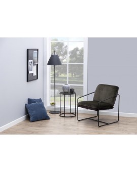 SEAFORD STOLIK OKRĄGŁY 40 CM CZARNY