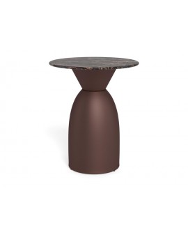 STOLIK KAWOWY FERROL 40x50 CM BRĄZOWY I