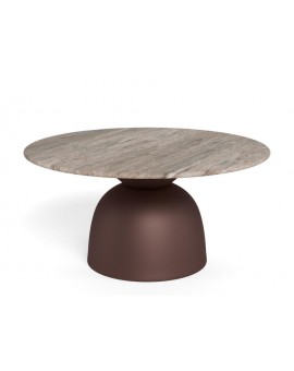 STOLIK KAWOWY FERROL 80x42 CM BRĄZOWY