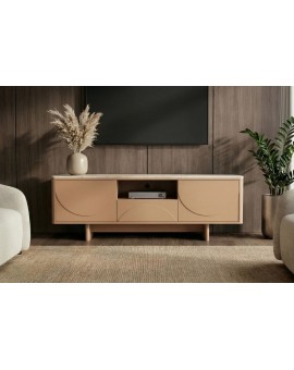 SZAFKA RTV SAVOY 150X40 CM BEŻOWA