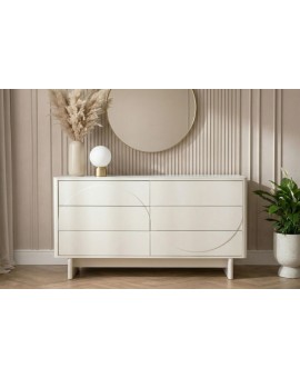 KOMODA SAVOY 150X40 CM BIAŁA